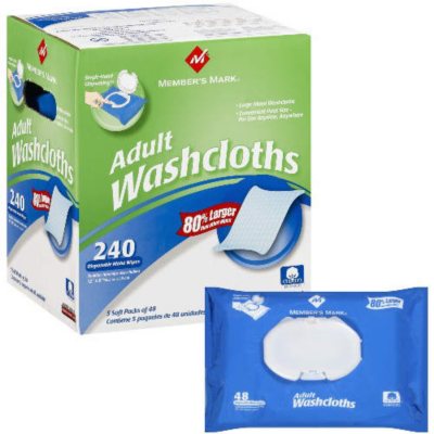 Member's Mark® Adult Washcloths - 240 ct.