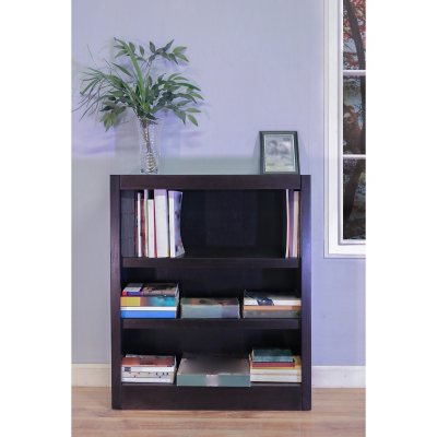 A. Joffe - MI3036-E Single Wide Bookcase - Espresso Finish - 3 Shelves