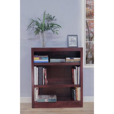 A. Joffe - MI3036-C Single Wide Bookcase - Cherry Finish - 3 Shelves