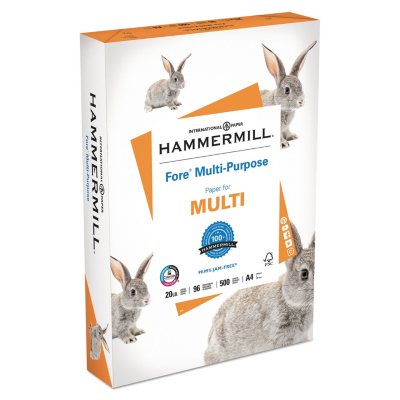 Hammermill - Fore Multipurpose Paper, 20lb, 96 Bright, (A4) 8-3/8 x 11-3/4