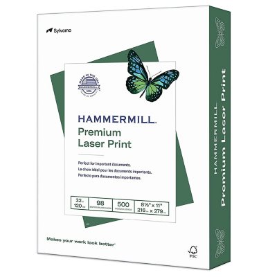 Hammermill - Laser Print Paper, 32lb, 98 Bright, 8-1/2 x 11