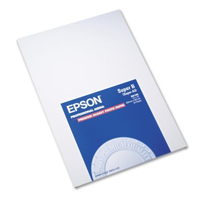 Epson Premium Photo Paper, High-Gloss, 13 x 19 - 20 Sheets/Pack