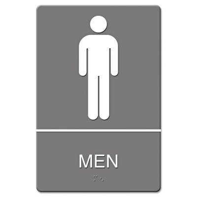 ADA Sign, Men Restroom Symbol