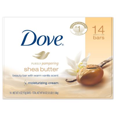 dove soap 14 bars