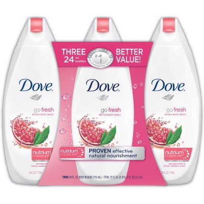 Dove Go Fresh Body Wash, Revive - 24 FL. oz. - 3 pk.