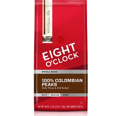 UPC 011141102652 product image for Eight O'Clock Whole Bean Colombian Coffee, Medium Roast (40 oz.) | upcitemdb.com