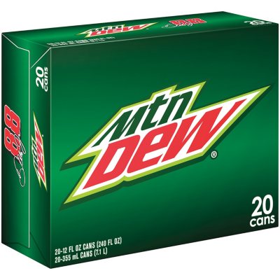 Mountain Dew - 12 oz. cans - 20 pk.
