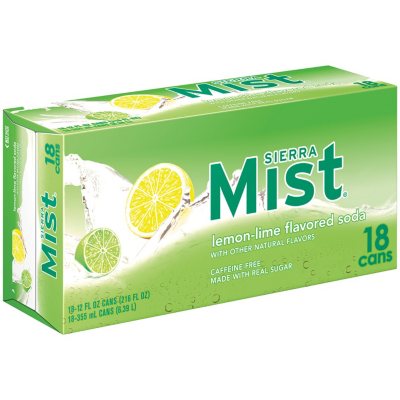 Sierra Mist - Lemon-Lime Soda - 12 oz. can - 18 pk.