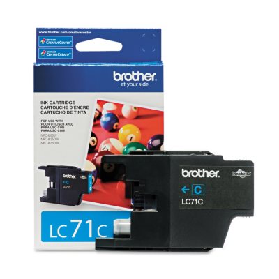 Brother LC71C (LC-71C) Ink - Cyan - 300 Page Yield