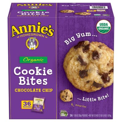 UPC 013562490264 product image for Annie's Organic Cookie Bites Chocolate Chip (36 ct.) | upcitemdb.com