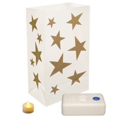 12-Count LumaBase LED Luminaria Kit - Stars