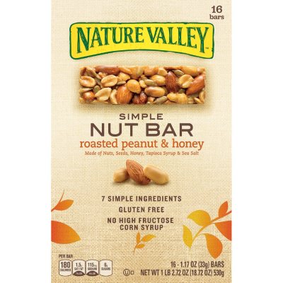 Nature Valley Simple Nut Bar, Roasted Peanut & Honey (16 ct. bars)