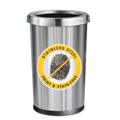 2 Pack Stainless Steel Commercial/home/office Trash Bin Garbage can 13