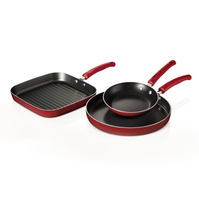 Teflon Classic Nonstick Pans Tramontina 3Pack Porcelain Enamel