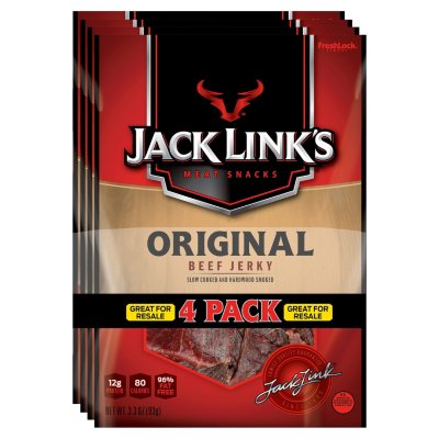 UPC 017082878847 product image for Jack Link's Original Beef Jerky (3.3 oz. bags, 4 ct.) | upcitemdb.com