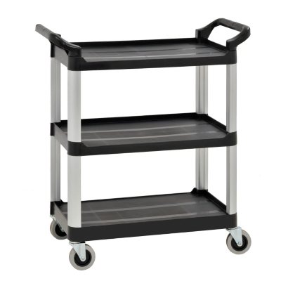 UPC 017567100142 product image for 3-Shelf 27 in. x 17 in. Heavy Duty Utility Cart with 4 in. Casters | upcitemdb.com