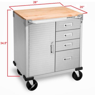 Seville Classics Ultra HD 4-Drawer Rolling  20205