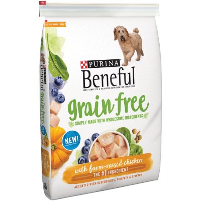 UPC 017800169844 product image for Purina Beneful Grain Free with Farm-Raised Chicken Dog Food, 12.5 lb. | upcitemdb.com