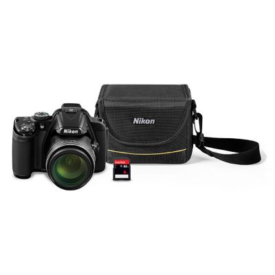 Nikon Coolpix P520 18.1MP CMOS Sensor Camera Bundle with 42X Optical Zoom, 8GB Memory Card, and Camera Case