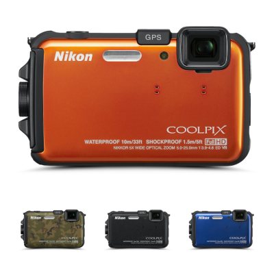 Nikon AW100 16MP Waterproof Digital Camera - Various Colors