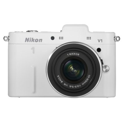 Nikon V1 10.1MP Mirrorless Digital Camera with 10-30mm Lens - White
