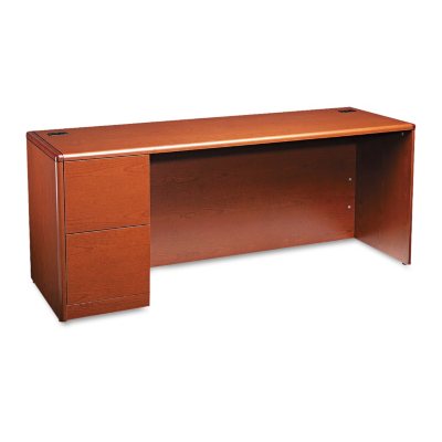 HON® 10700 Credenza Left Pedestal - Henna Cherry