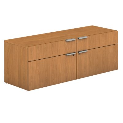 HON Voi Low Credenza - 2 Box/2 File Drawers - Harvest