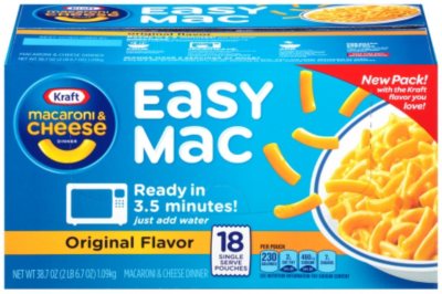 Kraft® Easy Mac Original Flavor Macaroni & Cheese Dinner - 18 ct.