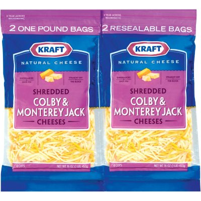 Kraft® Colby & Monterey Jack Shredded Cheese - 16 oz. - 2 ct.