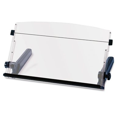 3M In-Line Freestanding Plastic Copyholder, Black/Clear (300 Sheet Capacity)