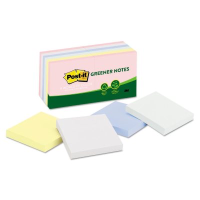 3M Post-it Recycled Plain Notes