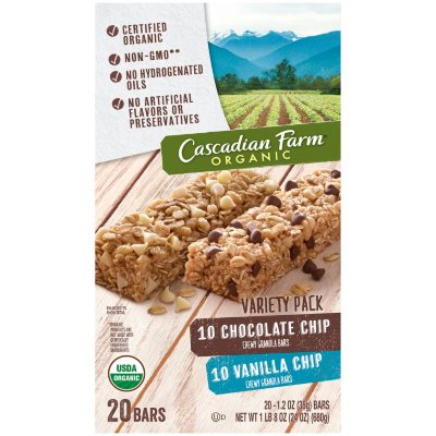 UPC 021908430089 product image for Cascadian Farms Organic Chewy Bar Variety Pack (20 ct.) | upcitemdb.com