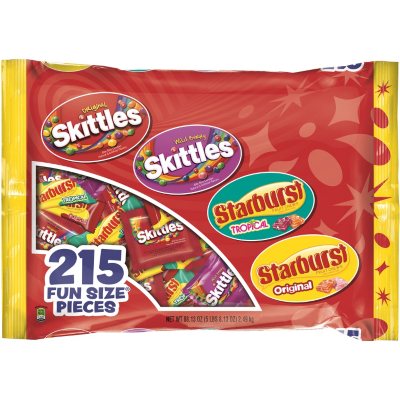 UPC 022000017918 product image for Skittles and Starburst, Fun Size Variety Pack (215 ct.) | upcitemdb.com