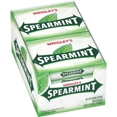 Wrigley's™ Spearmint® Gum - 15 stick packs - 10 ct.