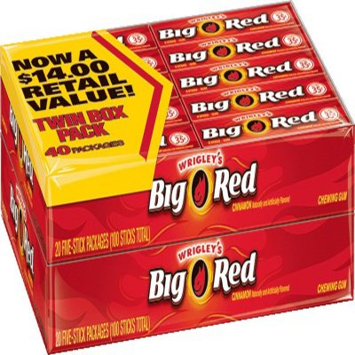 UPC 022000115751 product image for Wrigley's Big Red Cinnamon Gum (40 pk.) | upcitemdb.com