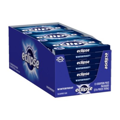 UPC 022000124388 product image for Eclipse Winterfrost Sugar Free Gum - 12 pk. | upcitemdb.com