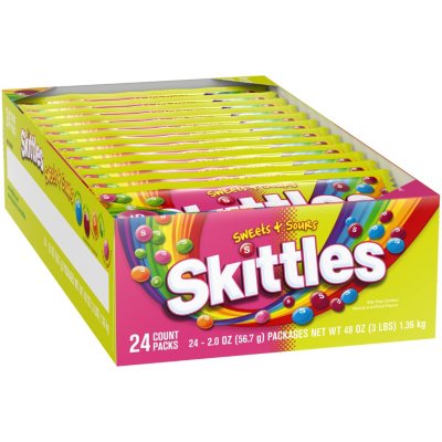 UPC 022000124739 product image for Skittles Sweets & Sours (1.98 oz, 24 ct.) | upcitemdb.com