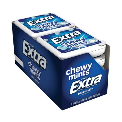 UPC 022000125620 product image for Extra Chewy Mints, Peppermint (1.5 oz, 8 pk.) | upcitemdb.com
