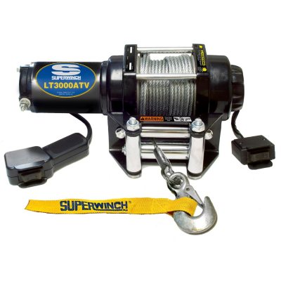Superwinch 12 Volt ATV Winch with 4-Way Roller Fairlead and 12' remote - 3,000 lb Capacity