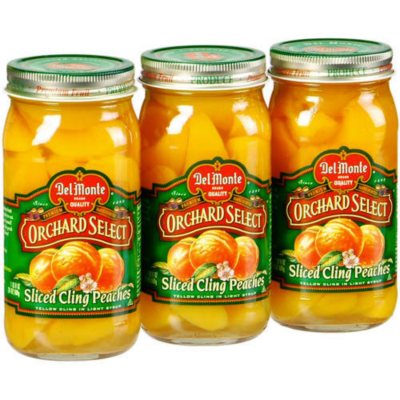 Del Monte® Sliced Cling Peaches - 3/24 oz. jars