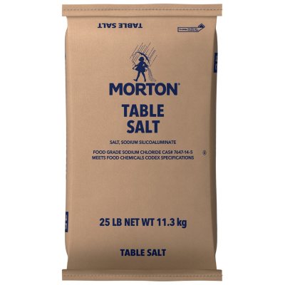 Morton® Plain Table Salt - 25 Lb. Bag - Sam's Club