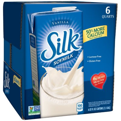 UPC 025293001046 product image for Silk Soymilk, Vanilla (32 oz, 6 ct.) | upcitemdb.com