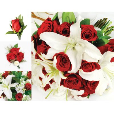 Wedding Collection - Red & White - 33 pc. 