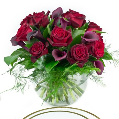 Black Mini Calla Centerpieces - 6 pc. 