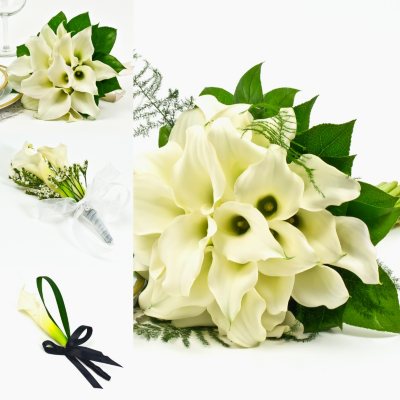 Mini Calla White Wedding Collection – 17 pcs.