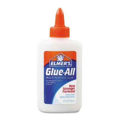 Elmer's Glue-All White Glue, Repositionable - 4 oz
