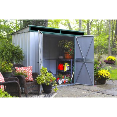 10 x 4 eurolite steel lean to storage shed by arrow sheds item 549777 