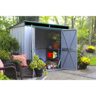 10 x 4 eurolite steel lean to storage shed by arrow sheds item 549777 