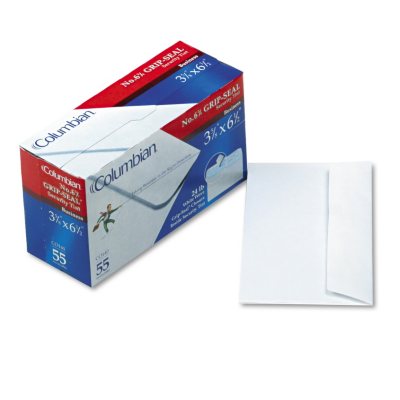 UPC 026900901407 product image for Columbian Grip-Seal Security Tint Business Envelopes -Side Seam - #6 3/4 -White  | upcitemdb.com