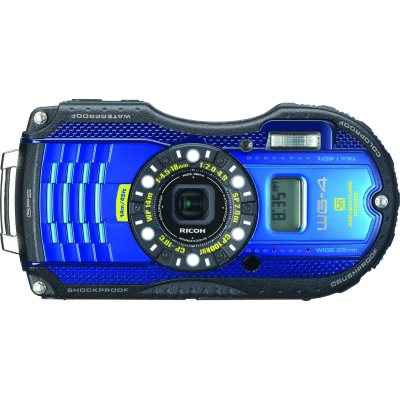 UPC 027075275447 product image for Pentax WG4 GPS 16MP Waterproof Camera with 4x Optical Zoom - Blue | upcitemdb.com